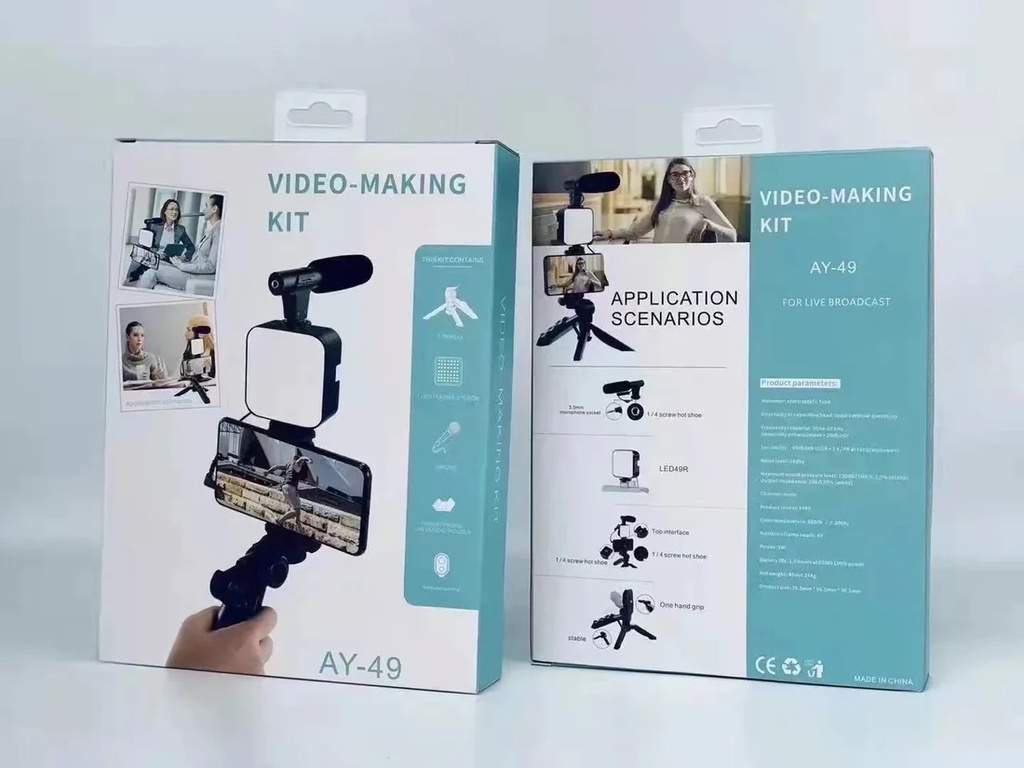 Video-Making Kit Vlogging Tripod