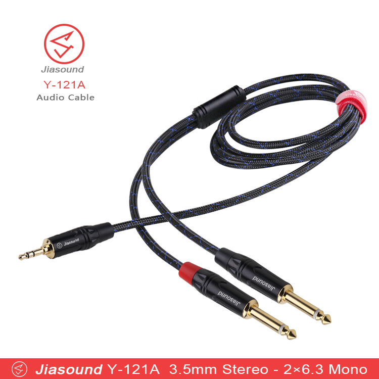 Y-121A3M Stereo Jack to Mini Jack Stereo