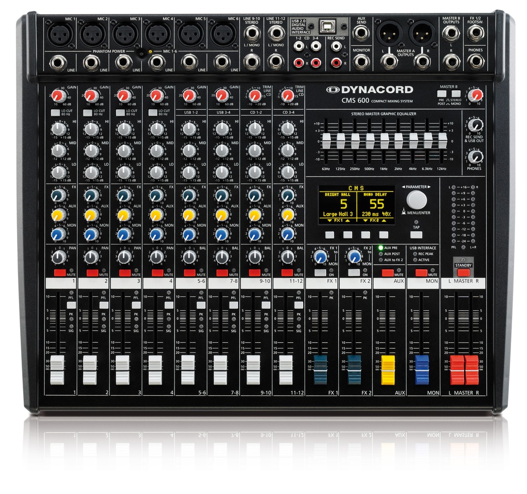 MIXER CMS 600-3 8‑channel compact mixing system