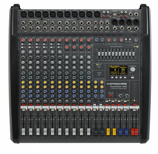 PowerMate 1000-3 10‑channel compact power‑mixer
