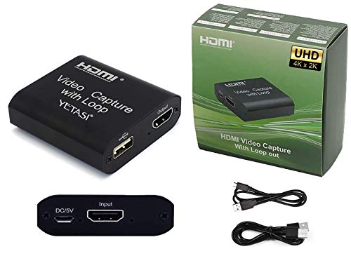 Video Capture Card with Loop Out HDMI To HDMI USB 2.0